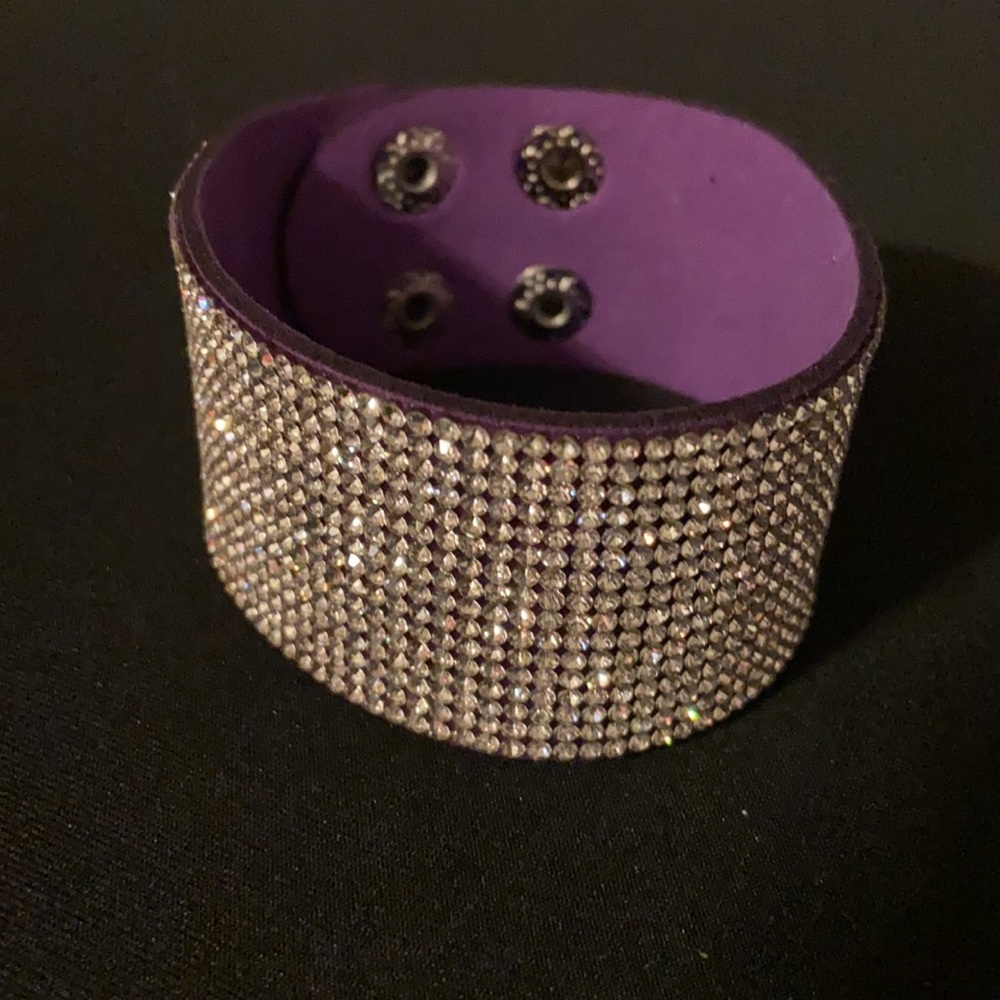 Purple bling urban leather wrap